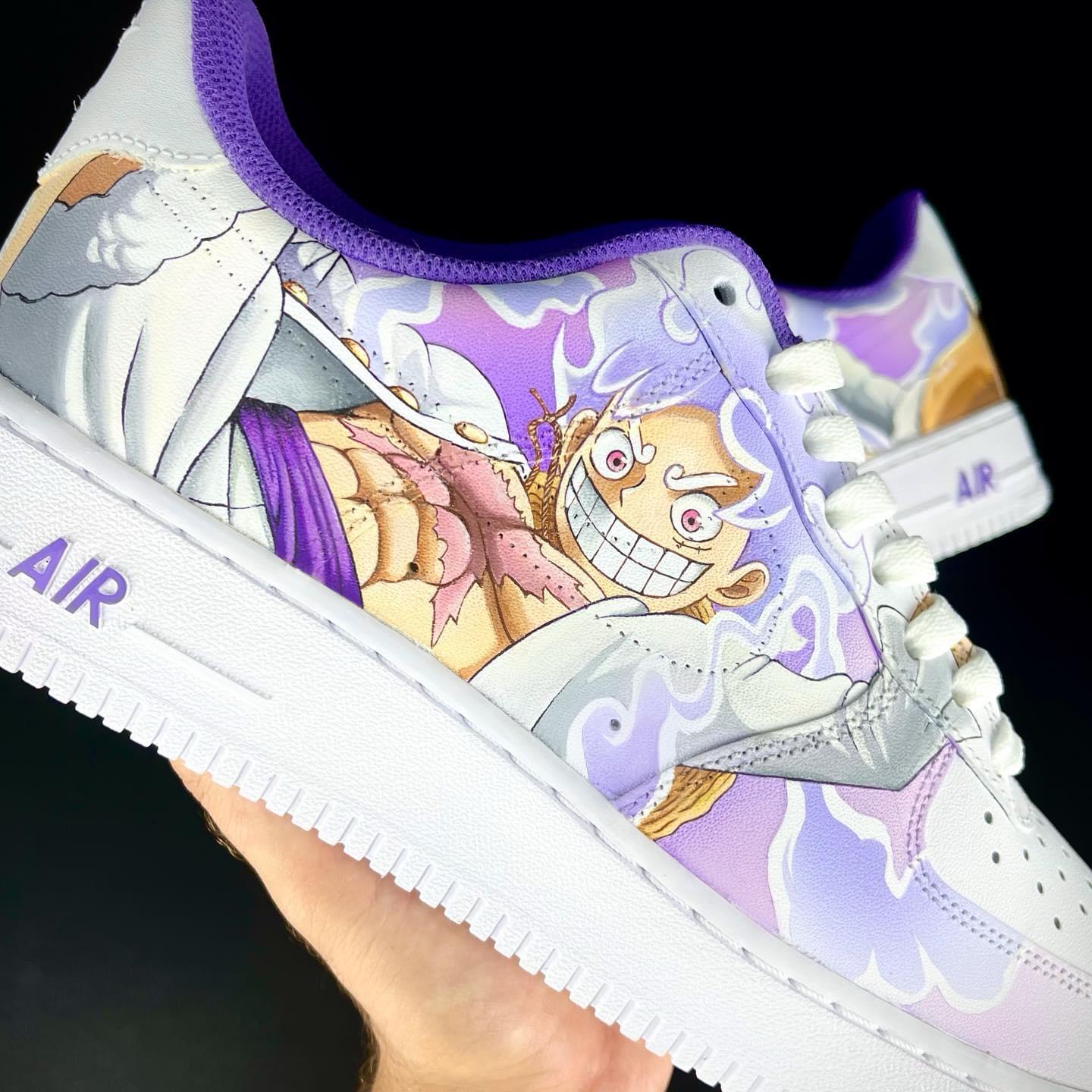 Air Force 1 “Luffy Gear 5” – Custom Edition - Image 1 sur 3